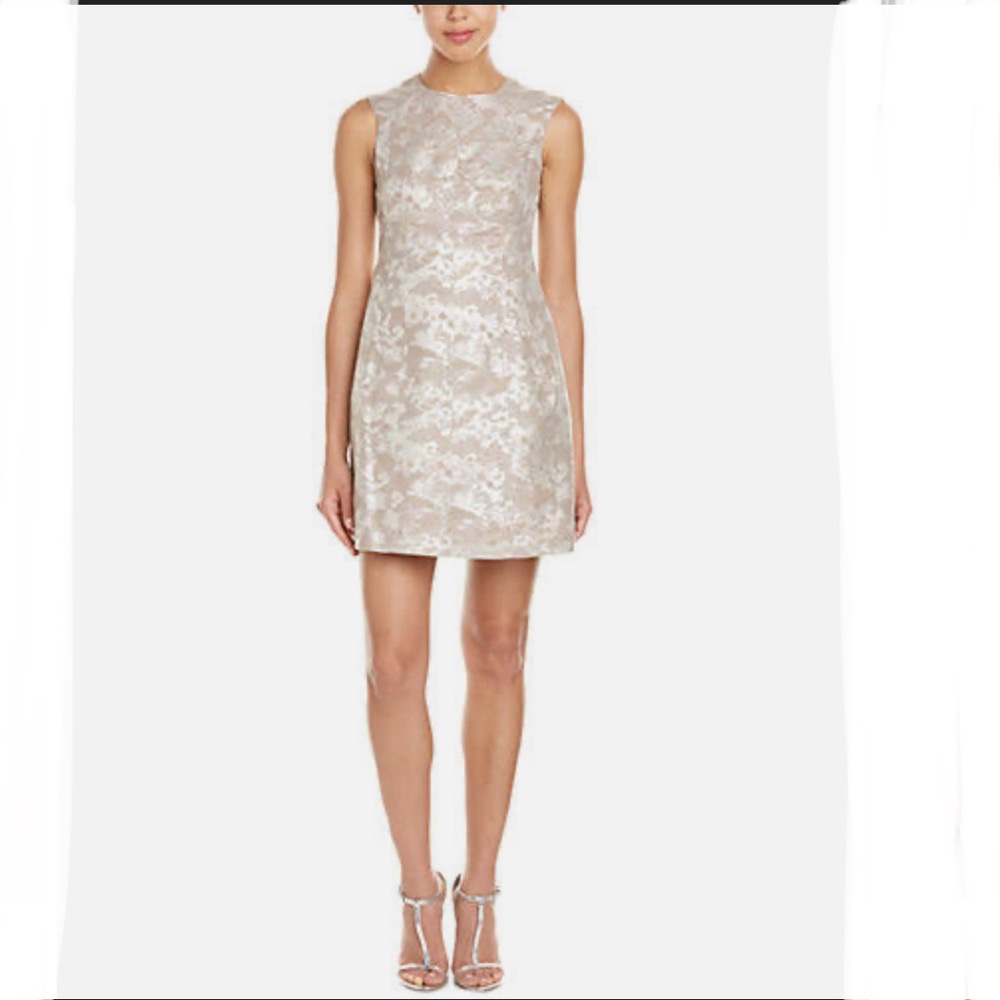 Aidan by Aidan Mattox Cocktail Dress, Gold Brocade, size 2